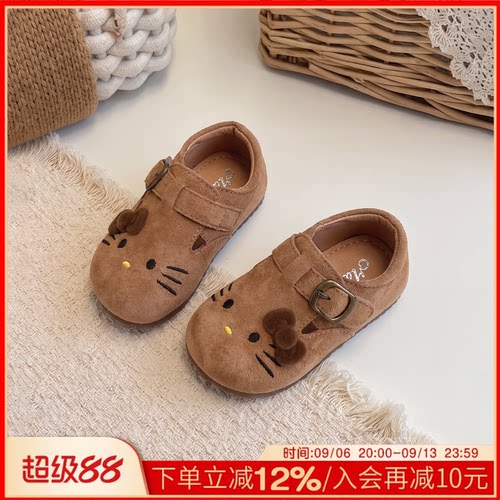秋季女宝宝软底防滑百搭时尚皮鞋