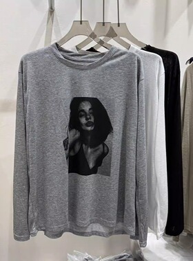 夏季微透外搭长袖罩衫松弛感小众不撞衫罩衫微透T恤显瘦上衣女生