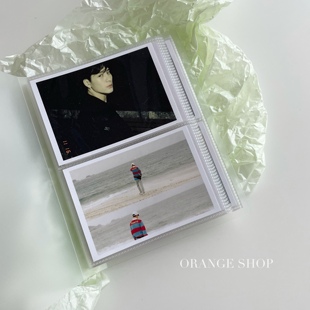 *橘子商店*磨砂相册5寸拍立得宽幅wide相片照片收纳80入