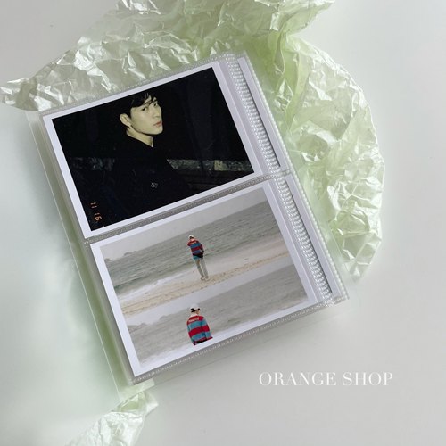 *橘子商店*磨砂相册5寸拍立得宽幅wide相片照片收纳80入