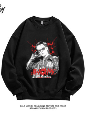 BTS防弹少年团Jhope韩男团粉丝应援周边重磅纯棉长袖卫衣男女同款