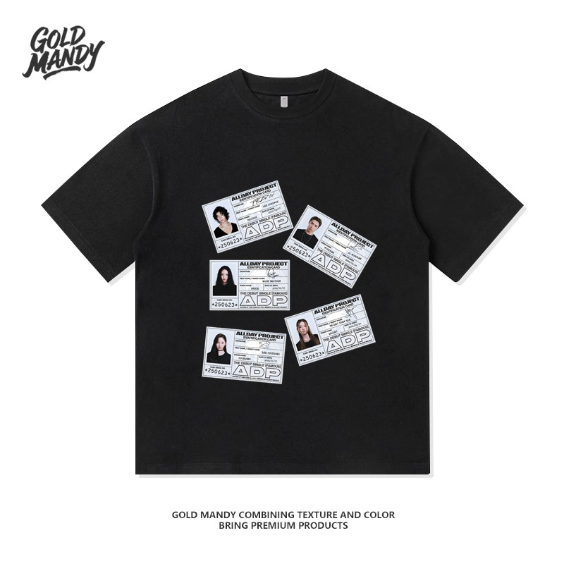 AllDayProject粉丝应援周边韩团爱豆重磅纯棉T恤半袖杉情侣男女款,男装,T恤,淘宝优惠券,粉丝福利购,淘宝优惠卷