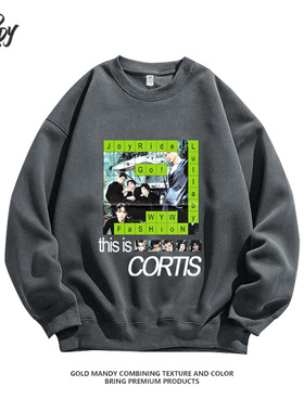 Cortis韩男团爱豆粉丝应援周边KPOP印花重磅纯棉长袖卫衣男女同款