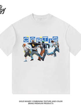 Cortis韩男团kpop爱豆粉丝影院周边重磅纯棉T恤半袖情侣男女同款