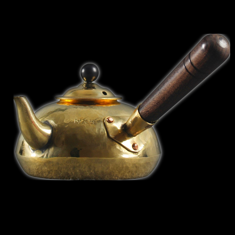 潮州传统手打纯铜烧水壶 功夫茶中式