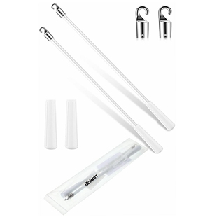 30-45cm白色玻璃纤维盲杆垂直百叶窗棒 窗户开启器配件 窗帘配件