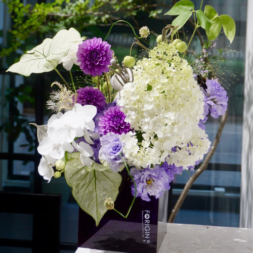 小众混搭花盒青紫北京同城鲜花
