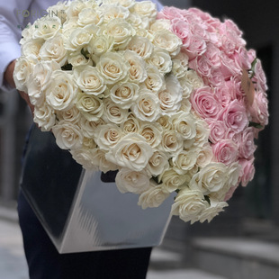 玫瑰少女心152支｜对你动了歪心思手打玫瑰花束鲜花速递北京同城