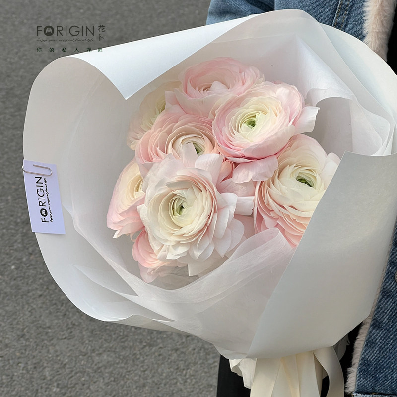 樱花粉洋牡丹生日老婆情人节北京