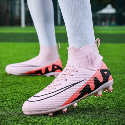 2025新款足球鞋跨境梅西C罗碎钉人造草地长钉世界杯学生比赛训练