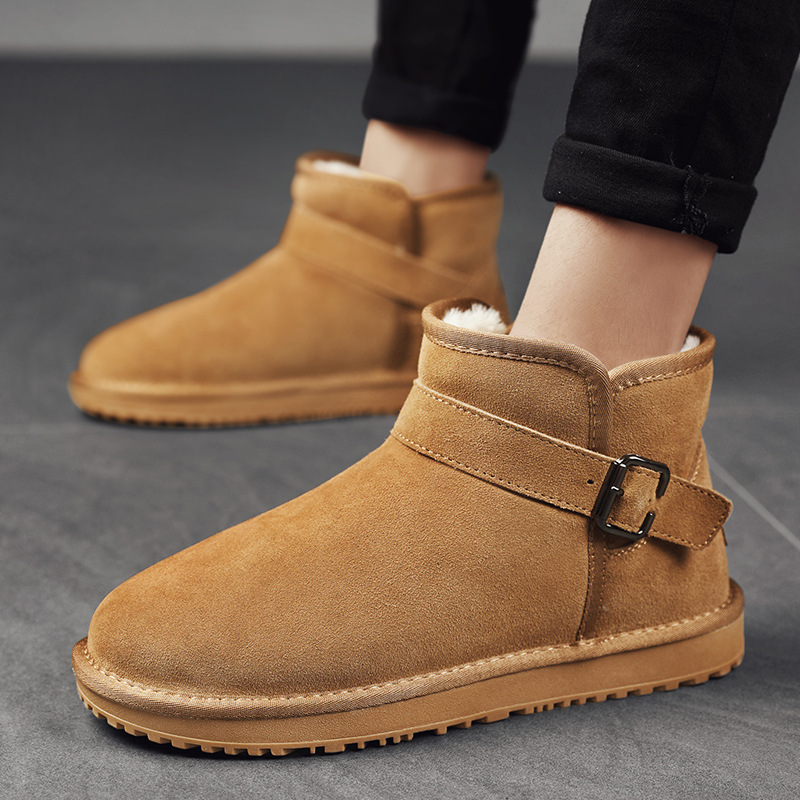 DK06冬季雪地靴棉鞋加绒保暖靴加棉男鞋潮鞋高帮户外