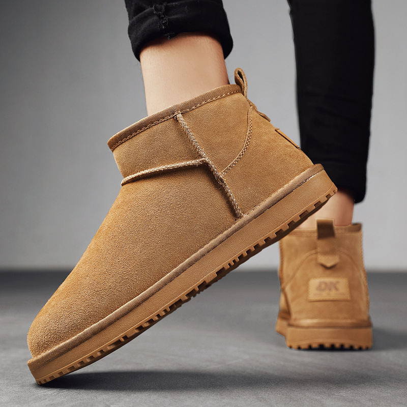 DK05新款冬季雪地靴棉鞋加绒保暖靴加棉男鞋潮鞋高帮户外