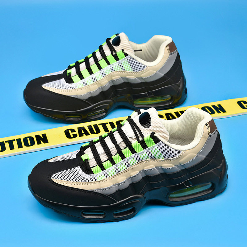 跨境 2025夏季青少年气垫男士运动鞋男鞋网面透气情侣跑步鞋女