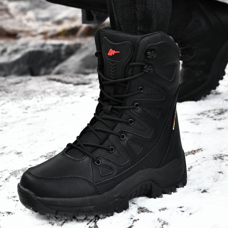 东北高筒大棉靴冬季男靴高帮加厚绒棉鞋户外登山雪地靴男,运动鞋new,运动休闲鞋,淘宝优惠券,粉丝福利购,淘宝优惠卷