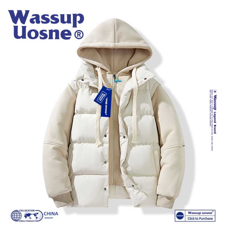 秋冬季情侣加厚棉袄WASSUPUOSNE
