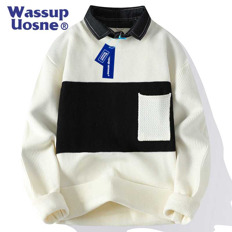 卫衣WASSUPUOSNE春秋季潮牌