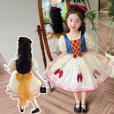儿童高级感公主裙白雪公主连衣裙