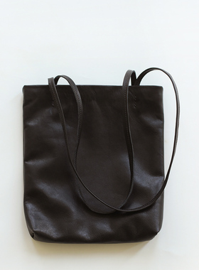 小众设计品牌托特包真皮简约软皮tote包单肩新款原创手提头层牛皮