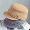 百搭简约鸭舌骑士帽女 英伦平顶小标羊毛马术帽秋冬韩版 帽范 法式