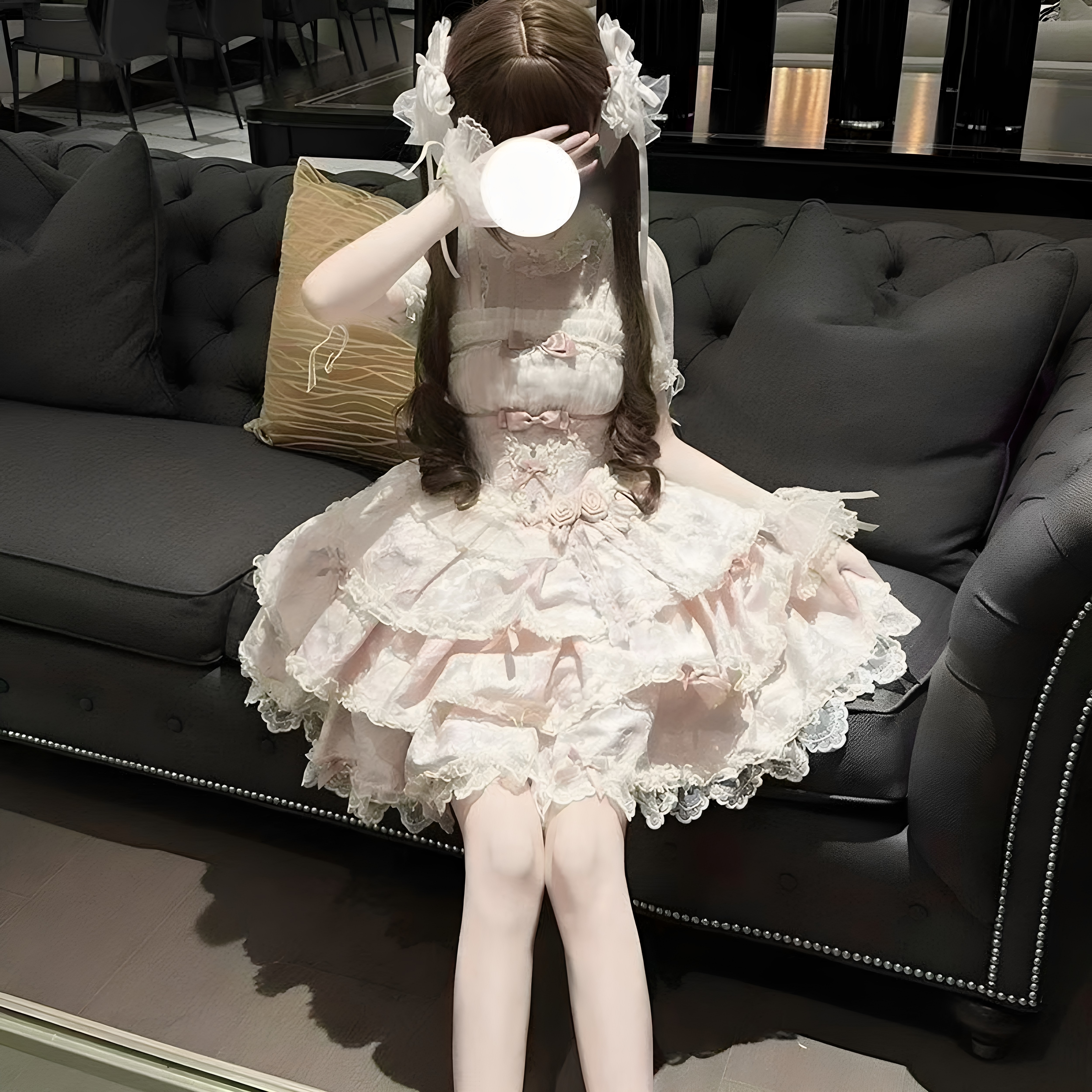 银月原创[芭蕾礼遇]lolita洋装芭蕾风Doll感日常连衣裙洛丽塔裙子