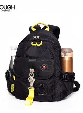 tough新潮双肩包男士大容量时尚背包双拉链高品质户外百搭ipad包