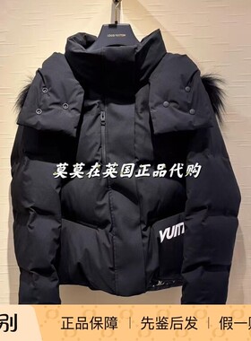 95折黑色连帽女士羽绒服