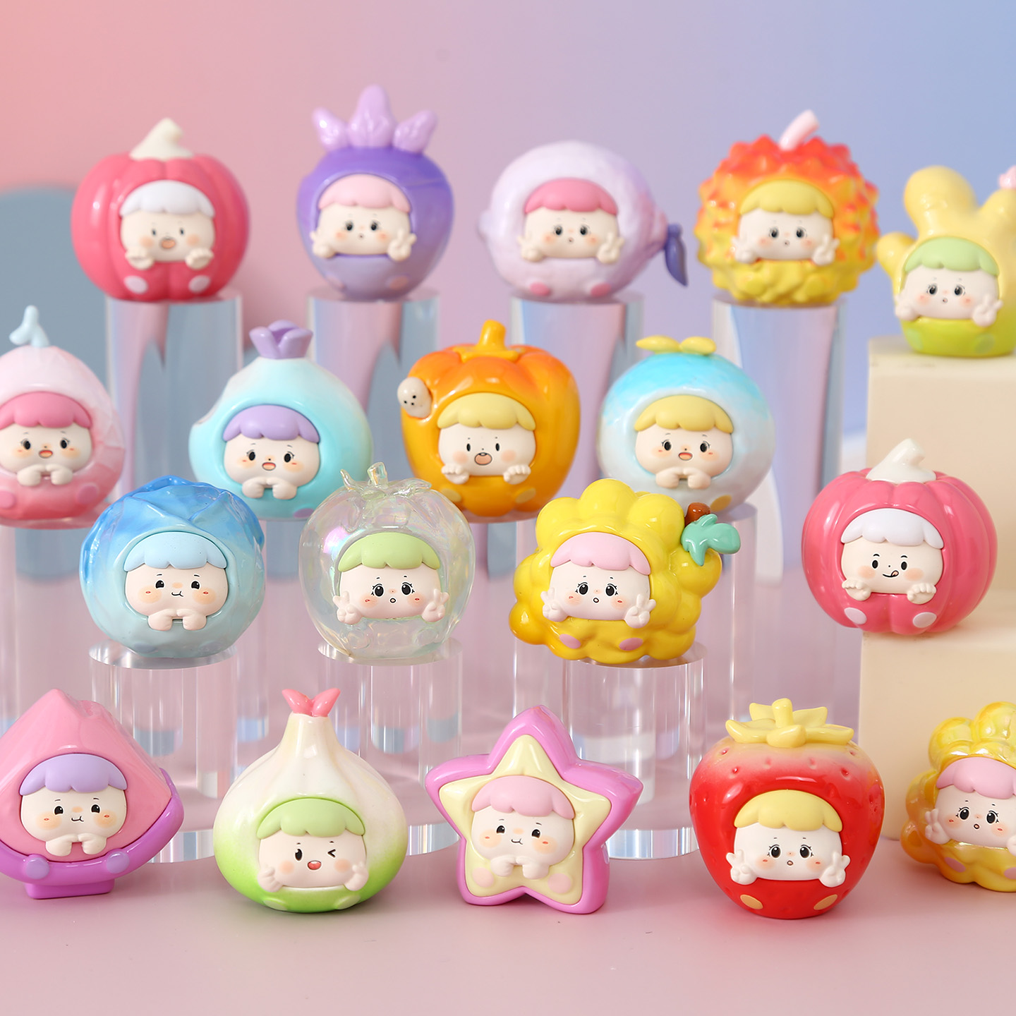 果蔬营养铺萌粒盲袋小摆件礼物