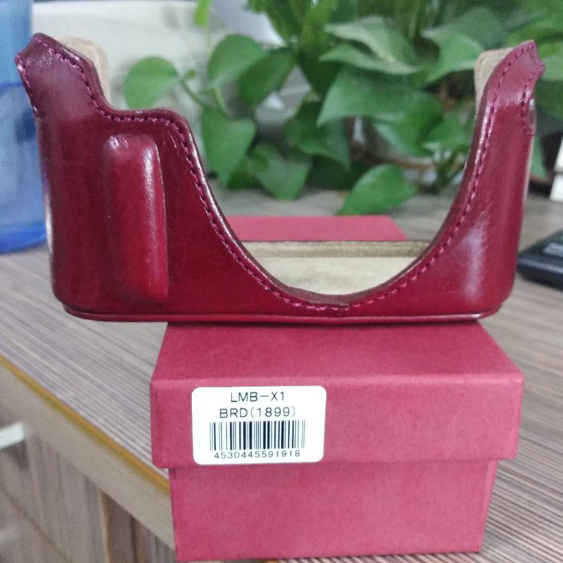 工匠与艺人lmb-x1 徕卡x1相机包半套皮包皮套 橙色/酒红色