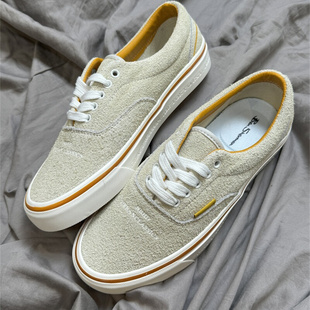 NBHD联名FTMD小屁孩复古男女休闲鞋米白色全麂皮翻毛皮百搭滑板鞋