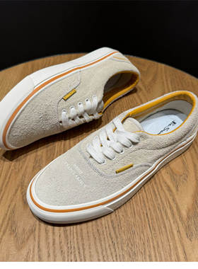 NBHD联名FTMD男女休闲鞋复古百搭帆布小屁孩低帮米色全麂皮板鞋