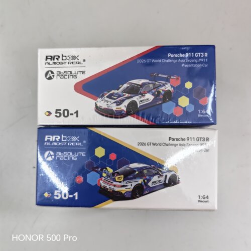 ARbox保时捷911 GT3 R 1:64 泰国超级系列赛 B-Quik #26 成人车模