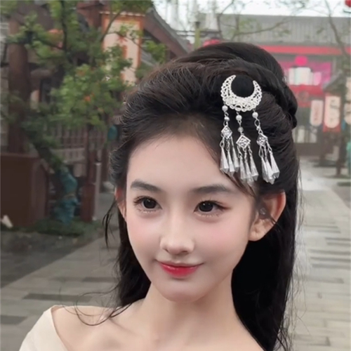 清冷氛围感古风发夹女战国袍汉服