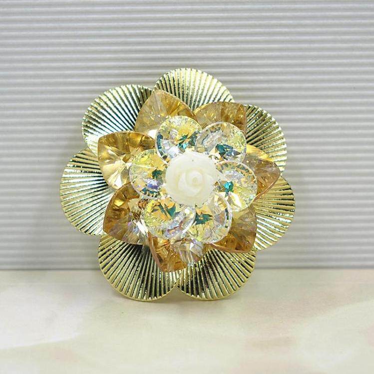 新光太阳花水晶胸针服装配饰主持人西服时尚优雅英伦领花胸花简约