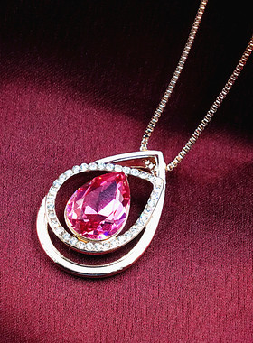 低调奢华风璀璨水钻锁骨链包邮