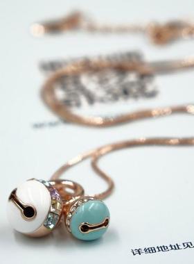 卡通兄弟锆石生日礼物饰品锁骨链