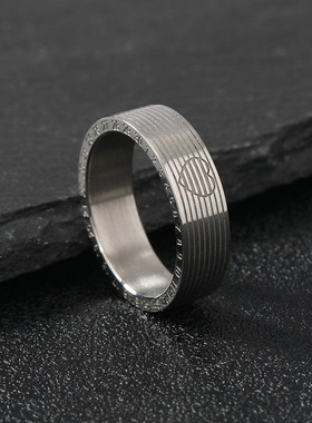 冷淡风520爱心时钟戒指