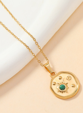 不锈钢爱心吊坠DIY项链配件