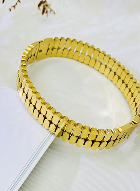 新款钛钢镂空手镯1242