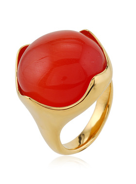 跨境猫眼石钛钢轻奢戒指