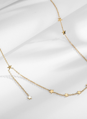 欧美风星星流苏项链10