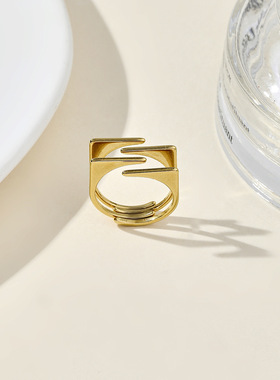 跨境供应冷淡风不锈钢戒指