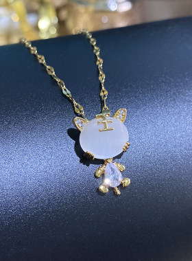 新款小老虎项链女6161