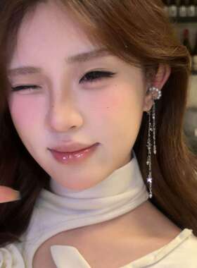 气质星星流苏珍珠耳骨夹无耳洞女精致高级感小众耳夹耳环百搭耳饰