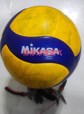 专修米卡萨排球5号V300W维修更换球嘴慢跑气气门芯气嘴漏气针扎漏