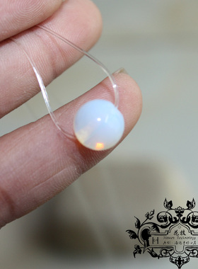 蛋白石隐形透明鱼线日韩风吊坠