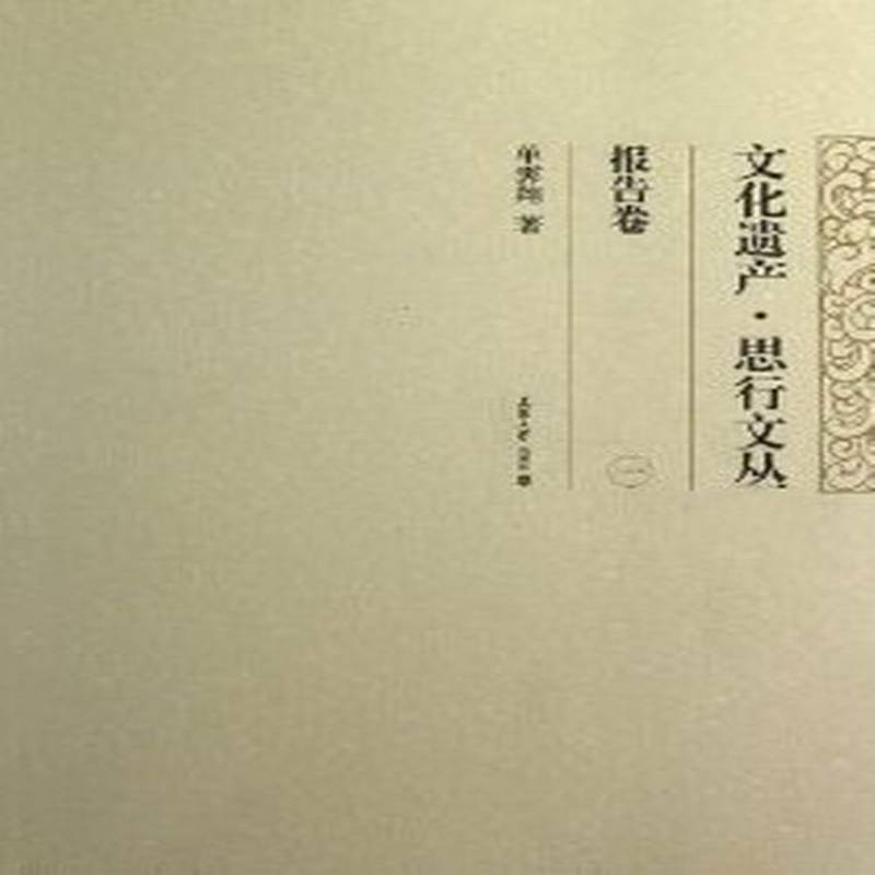 正版书籍 文化遗产·思行文丛:一:报告卷单霁翔天津大学出版社文化文化遗产保护中国文集 人天书店畅销书排行榜