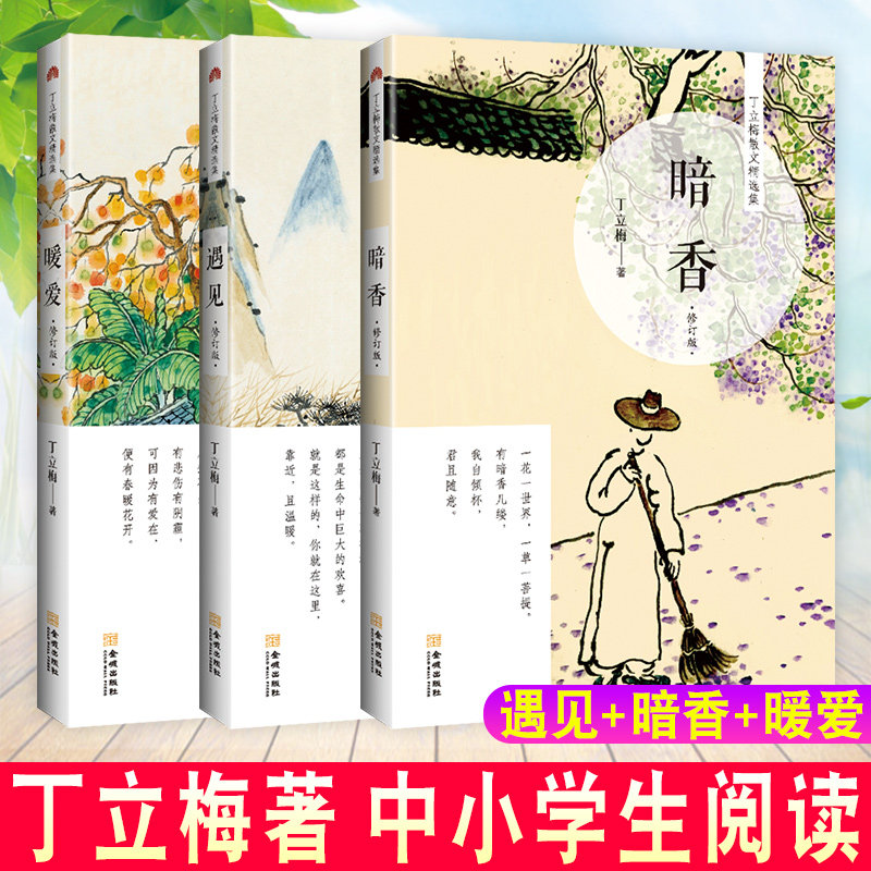 正版新书包邮丁立梅精十年作品集套装遇见+暗香+暖爱(全3册修订版)温暖人心图书中国现代随笔文学丁立梅的书中小学生课外_虎窝淘