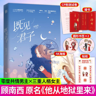 随书附送精美赠品】既见君子 顾南西著 继笙笙予你后又一力作原名他从地狱里来 零度共情男主×三重人格女主青春文学小说书