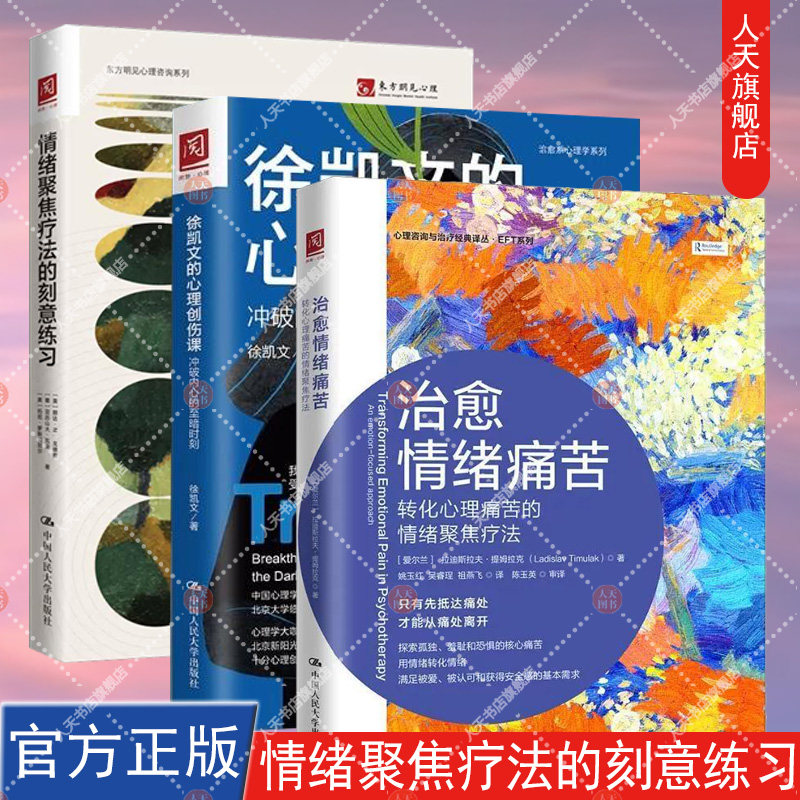 情绪聚焦疗法的刻意练习+治愈情绪痛苦 +徐凯文的心理创伤课 冲破内心的至暗时刻 治愈系心理学系列  转化心理痛苦的情绪聚焦疗
