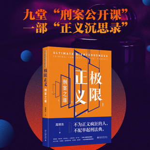 极限正义 刑案之道 高艳东 热点案例新型案例学理分析 使用构成要件理论定罪 刑法典九堂刑案公开课